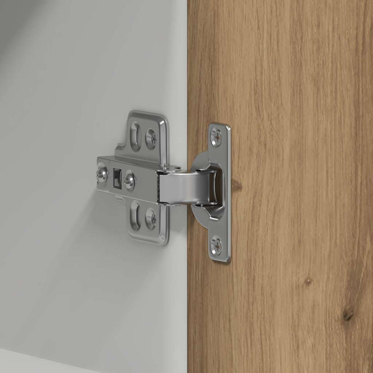 KÜCHENOBERSCHRANK Lyon mit 2 Türen 60/31/60 cm aus Holzwerkstoff Artisan-Eiche Dekor - Eiche Artisan, Holz (30/60/31cm) - vidaXL