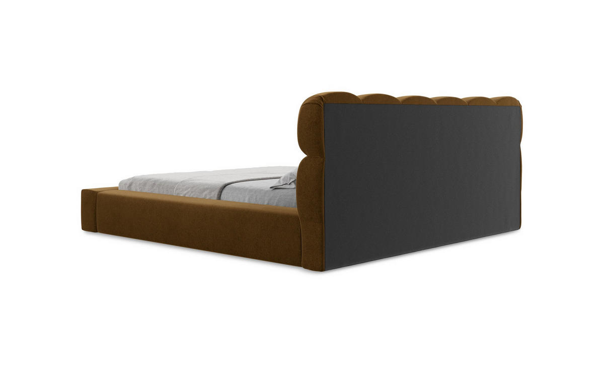 POLSTERBETT mit Bettkasten und Lattenrost 198x238 Grün - Schwarz/Grün, Kunststoff/Textil (160/200cm) - Makamii