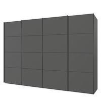SCHWEBETÜRENSCHRANK - Graphitfarben, Holzwerkstoff (360/236/69cm) - home24