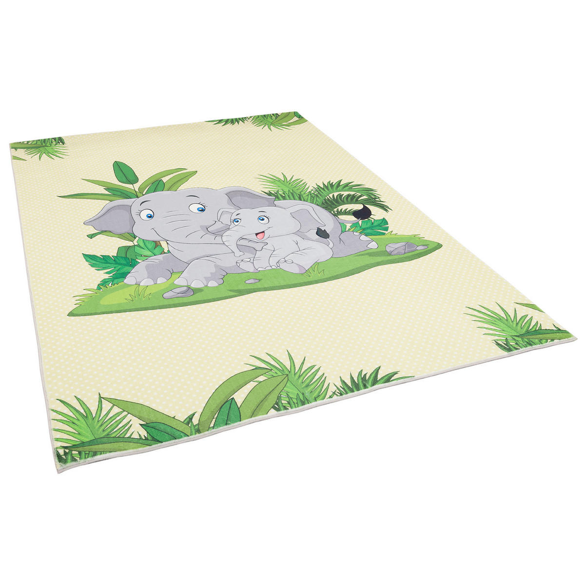 FELLTEPPICH PLUSH KIDS ELEFANT - Multicolor, Textil (80/150cm) - Pergamon