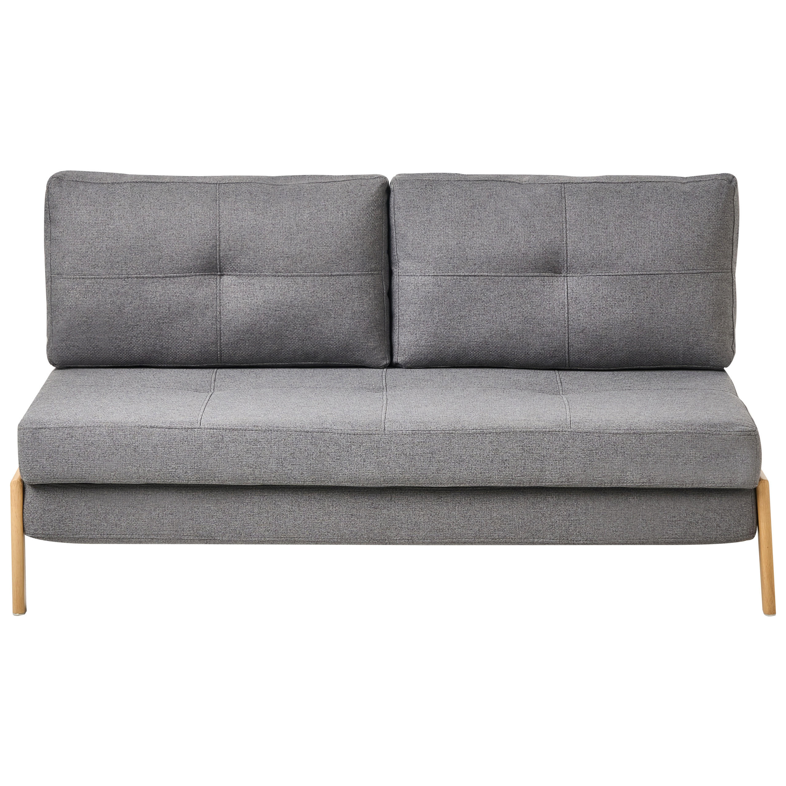 2-SITZER-SCHLAFSOFA Polsterbezug Dunkelgrau Edland - Dunkelgrau, Textil (152/76/94cm) - Beliani