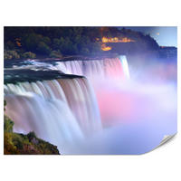 FOTOTAPETA Pre Obývaciu Izbu Hmlové Niagarské Vodopády Stromy Príroda 450 x 315 cm - hnedá/ružová, papier (450/315cm) - Muralo