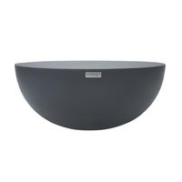 COUCHTISCH CHRONOS Mittel aus Beton 87 x 87 x 35 cm - Schwarz, Naturmaterialien (87/87/35cm) - Elementi