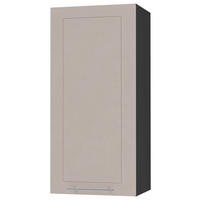 KÜCHENHÄNGESCHRANK Kvantum W4/45 Schwarz / Kaschmir Matt 45 / 32,5 / 96cm - Kaschmir/Schwarz, Holz/Holzwerkstoff (45/96/32.5cm) - Feldmann-Wohnen