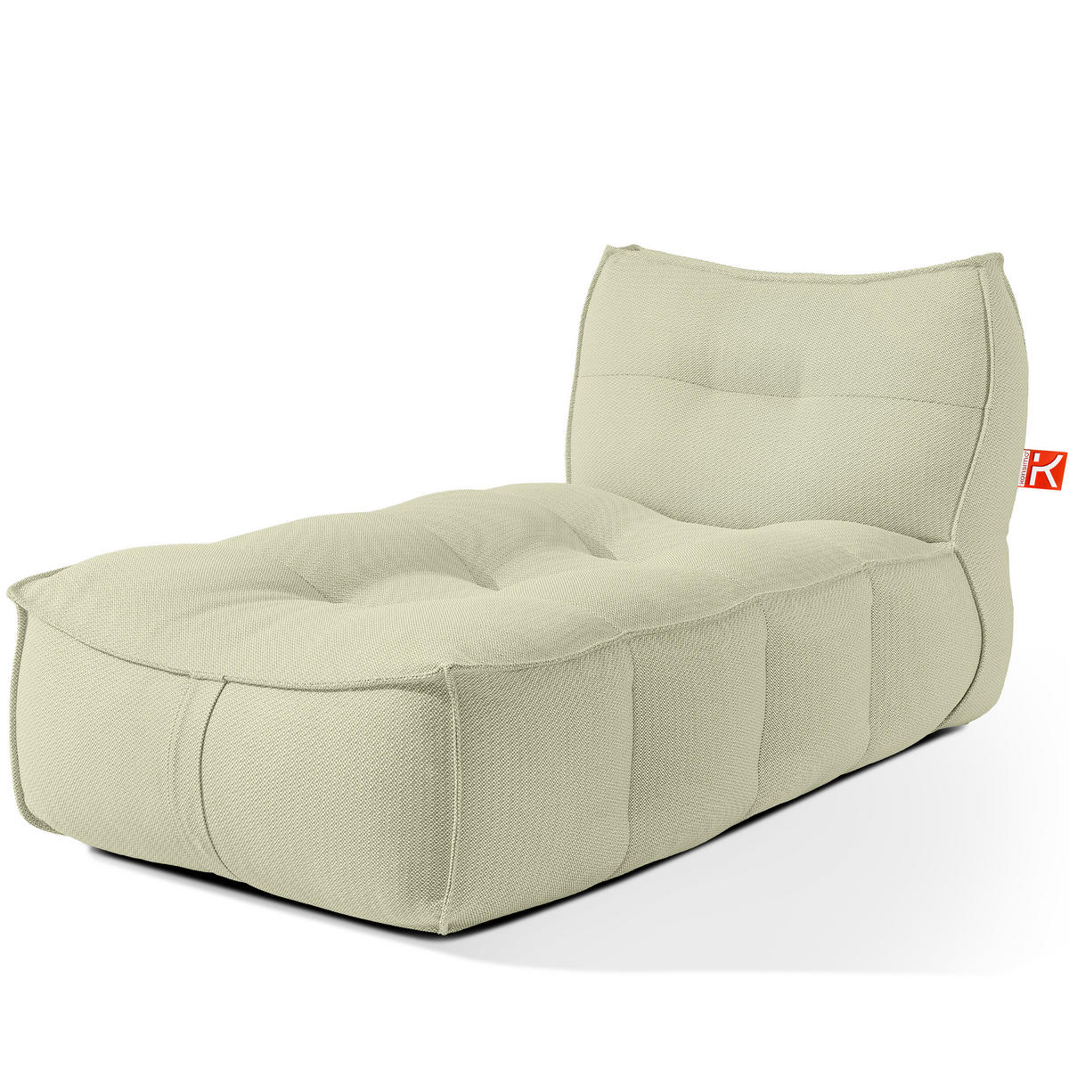 GARTENLIEGE LOVIA Sonnenliege, Hellgrün/Weiß - Hellgrün, Textil (90/82/174cm) - KONSIMO®