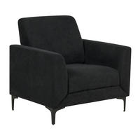 SESSEL schwarz Fenes - Schwarz, Textil (89/90/75cm) - Beliani