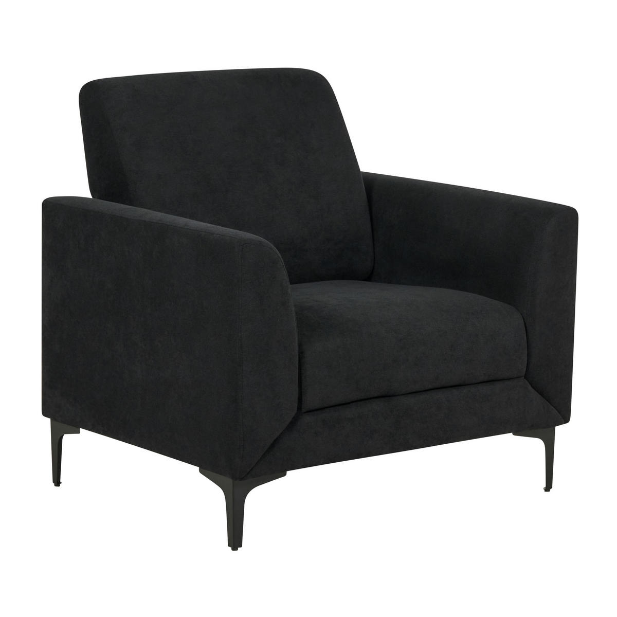 SESSEL schwarz Fenes - Schwarz, Textil (89/90/75cm) - Beliani