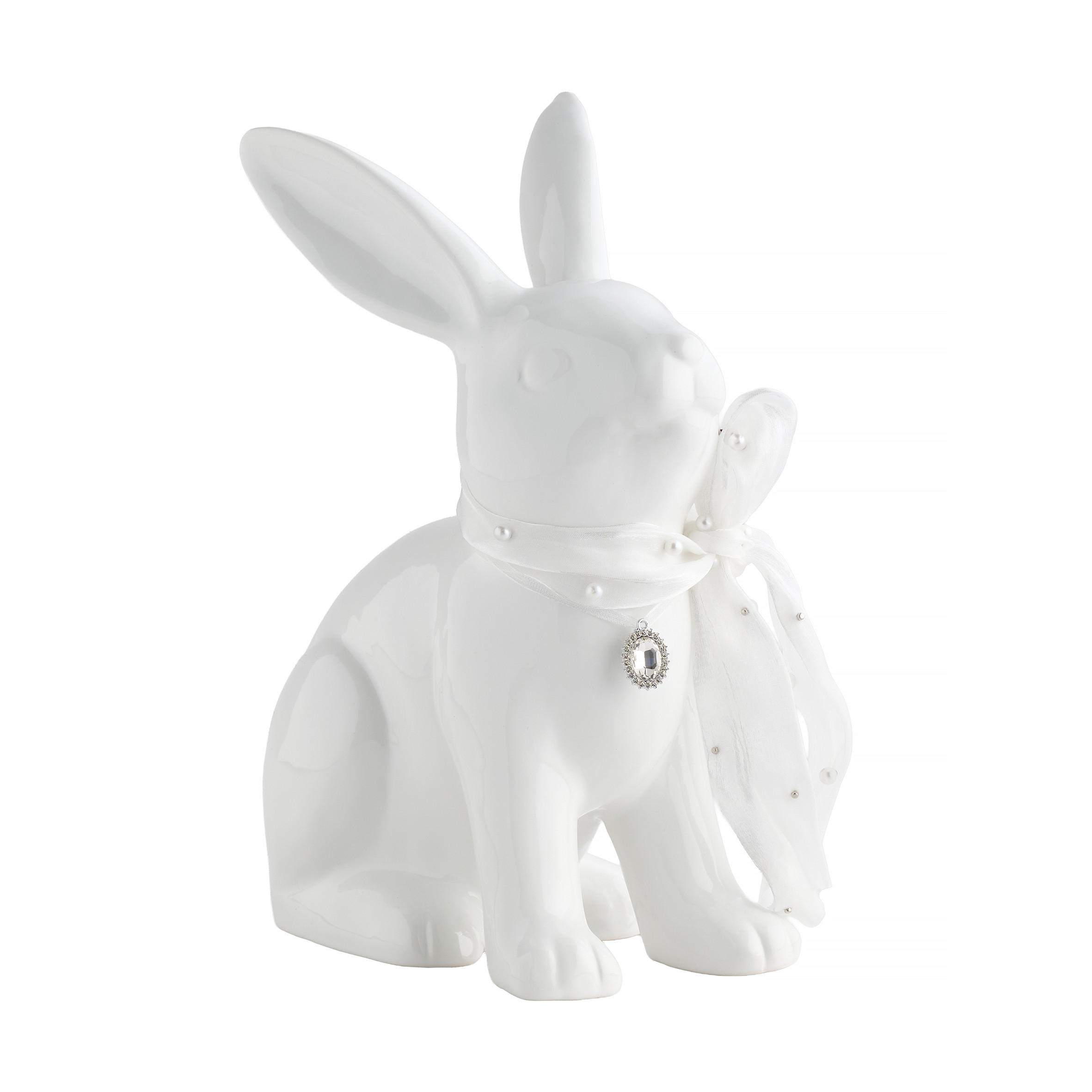 DEKOFIGUR Hopsi - Weiß, Keramik (13/27.5/22cm) - home&you