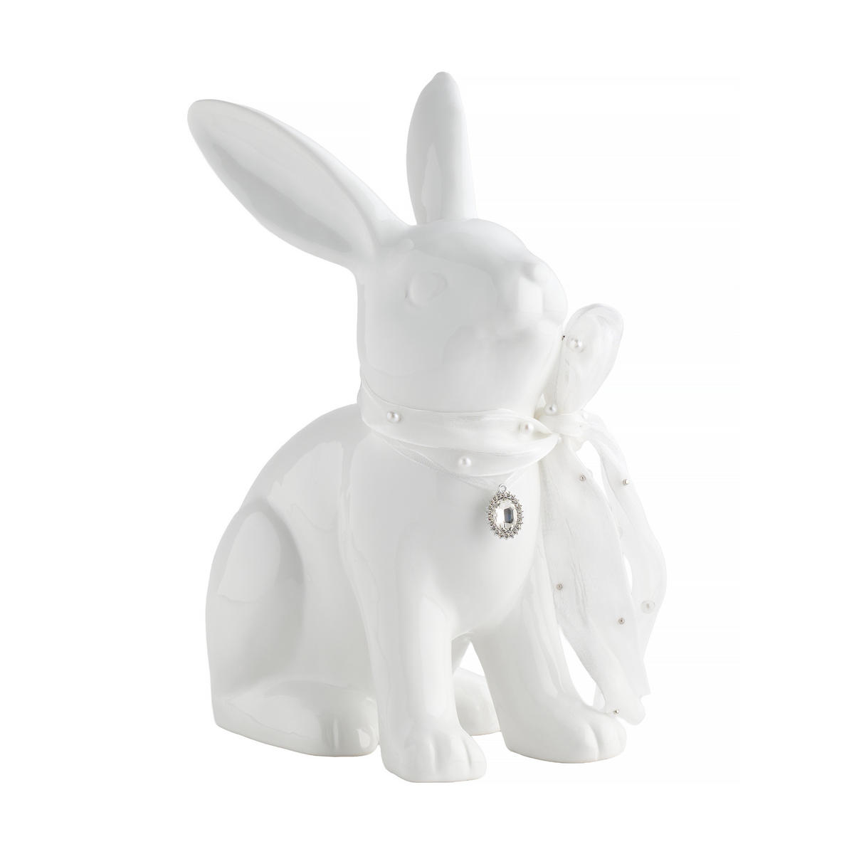 DEKOFIGUR Hopsi - Weiß, Keramik (13/27.5/22cm) - home&you