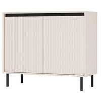SIDEBOARD Osaka Sandbeige 100 cm - Beige/Schwarz, Holzwerkstoff/Metall (100.2/84.7/40cm) - Selsey