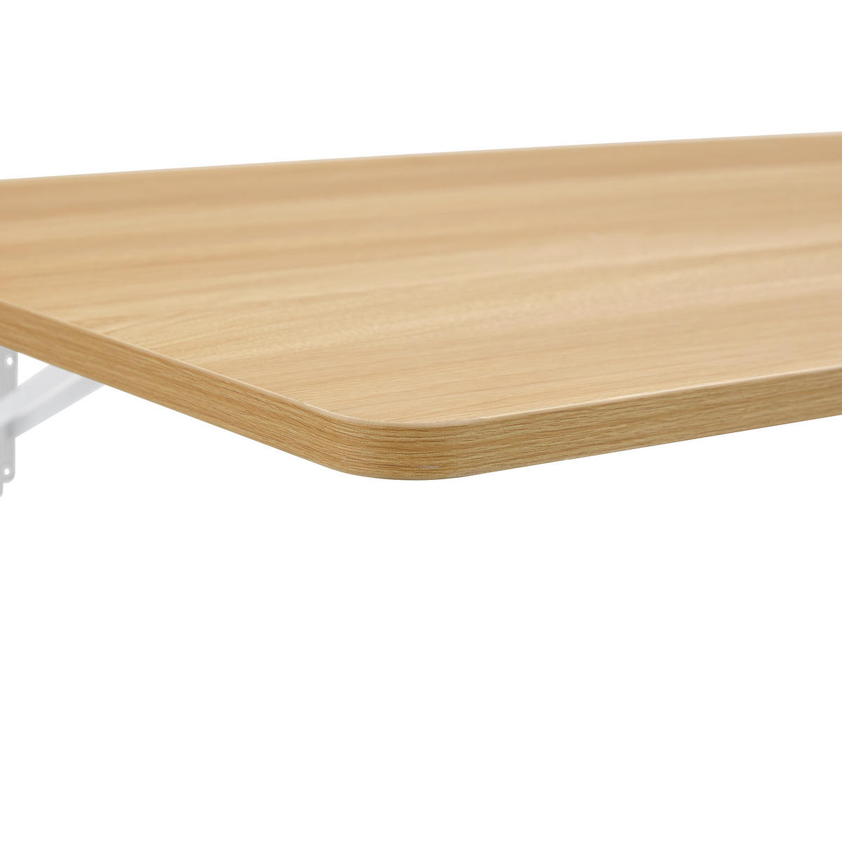 WANDREGAL DE-37385 80 cm wandmontiert mit Klappmechanik Weiß - Naturfarben, Holzwerkstoff (40/18.5/80cm) - ComfortXL