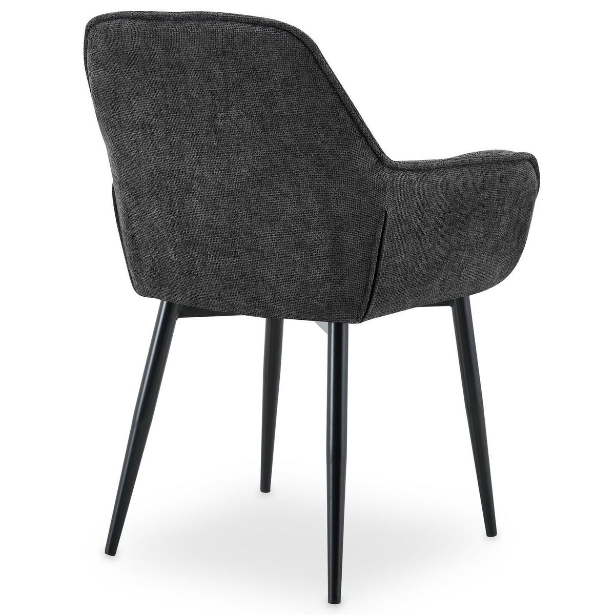 ESSZIMMERSTÜHLE ARDEN 2er-Set grau - Grau, Textil (47/81/60cm) - IDIMEX