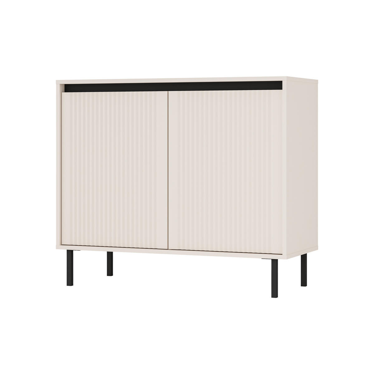 SIDEBOARD OSTIA 100/85/40cm 2 Türen Beige - Beige, Holzwerkstoff (100/85/40cm) - MASSENO