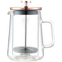 TEEKANNE Weiß 10/10/18 cm KB7724 - Weiß, Glas (0.6L) - Klausberg 