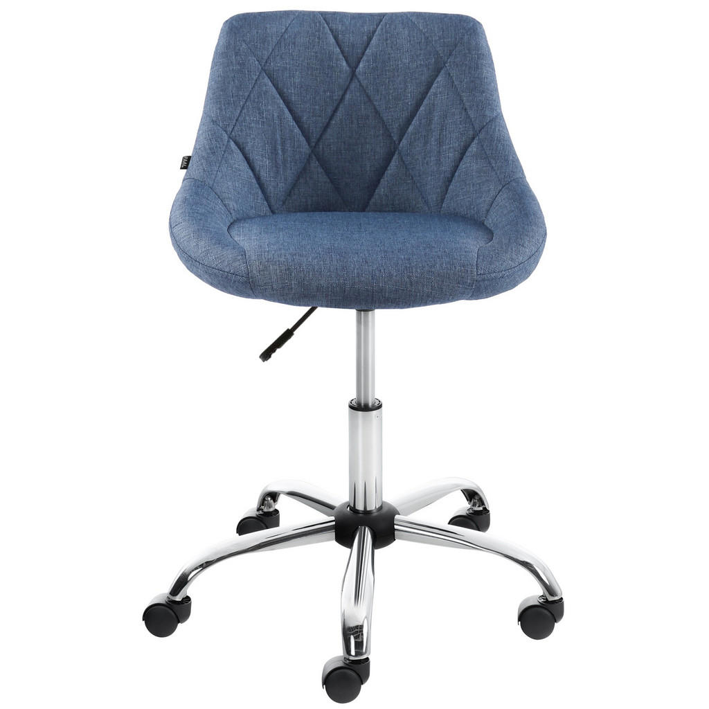 Thumbnail - TPFLiving Arbeitshocker, Blau, Metall, 47x82x49 cm, Arbeitszimmer, Bürostühle, Bürohocker