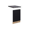 FRONTBLENDE Fame-Line, Schwarz gestreift, 45 cm, AP Anthrazit - Eiche Wotan/Schwarz, Holzwerkstoff (45/67.4/1.6cm) - Vicco