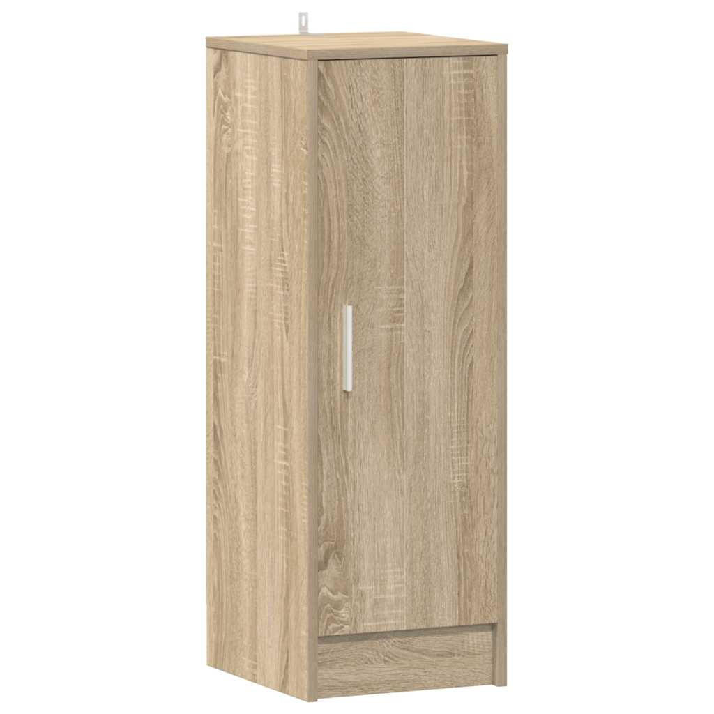 SCHUHSCHRANK Sonoma-Eiche 32/35/92 Cm Holzwerkstoff - Grau/Sonoma Eiche, Holz/Metall (32/92/35cm) - vidaXL
