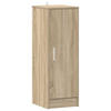SCHUHSCHRANK Sonoma-Eiche 32/35/92 Cm Holzwerkstoff - Grau/Sonoma Eiche, Holz/Metall (32/92/35cm) - vidaXL