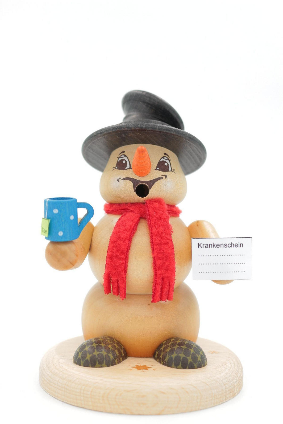 RAUCHFIGUR Scheemann Natur Kranker 13 cm - Multicolor, Holz (10/13/0.1cm)
