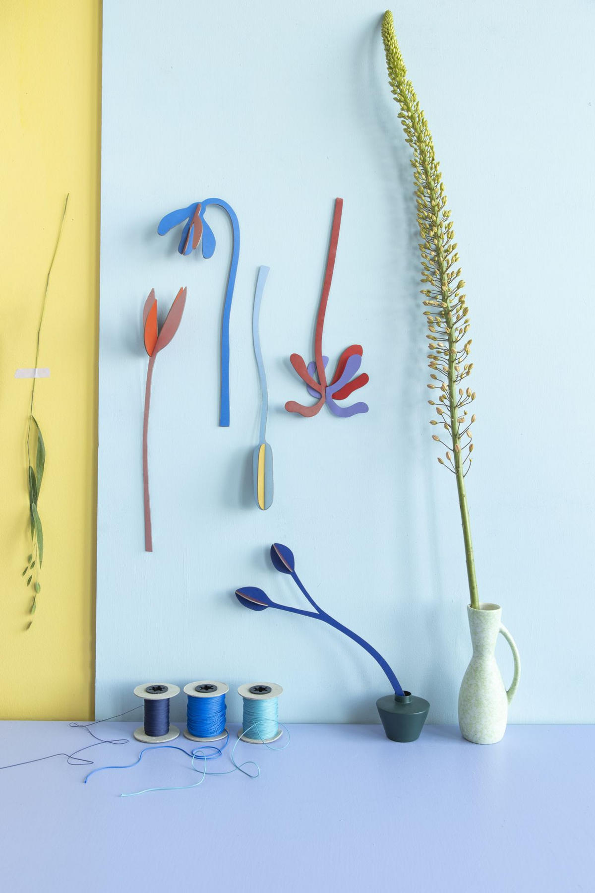 DEKOFIGUR Leucht Papierblume 7/36 cm - Multicolor, Wellpappe (7/36/13cm) - KUNSTLOFT