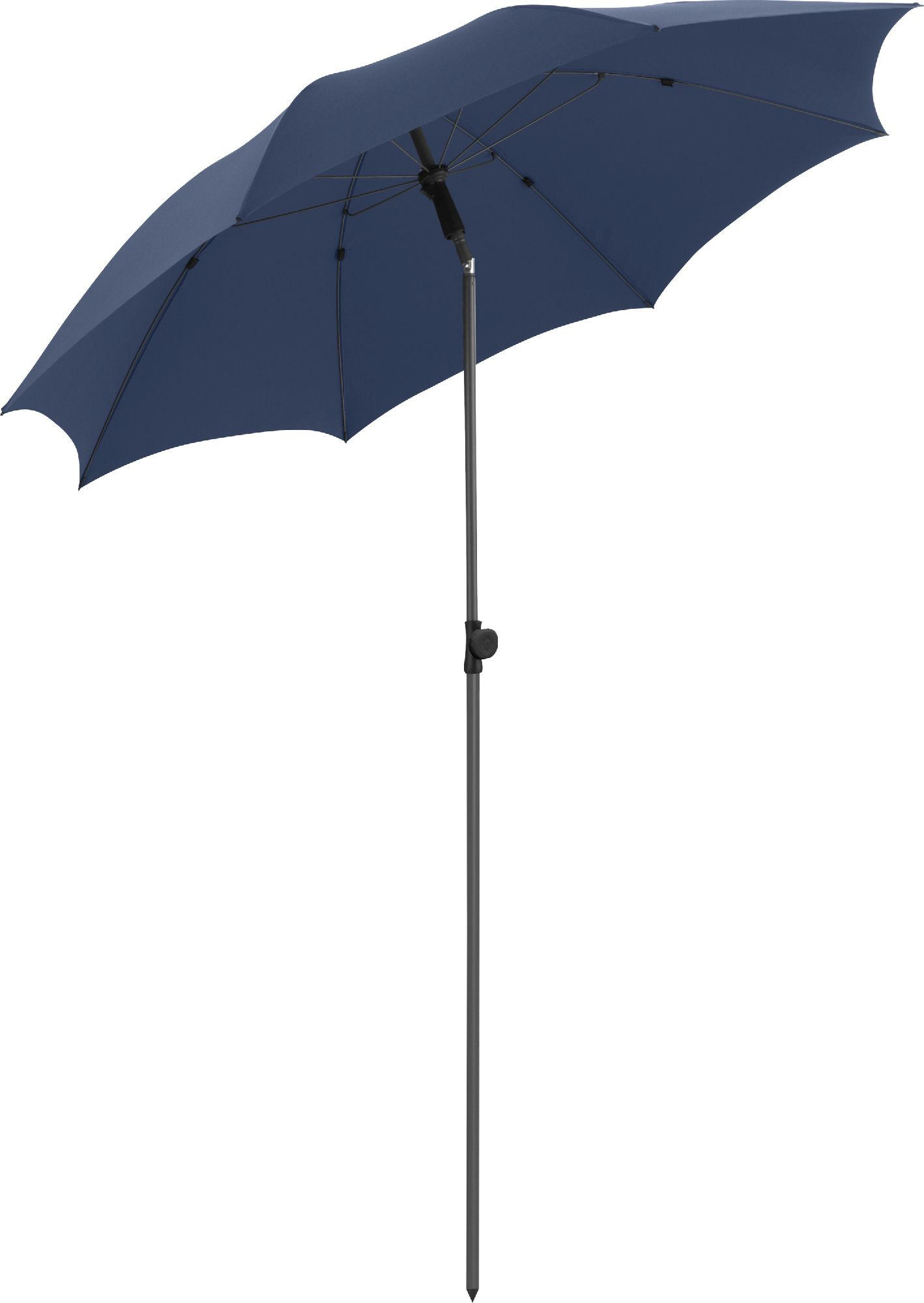 SONNENSCHIRM 180/180/126 cm - Dunkelblau, Kunststoff (180/180cm) - FARE