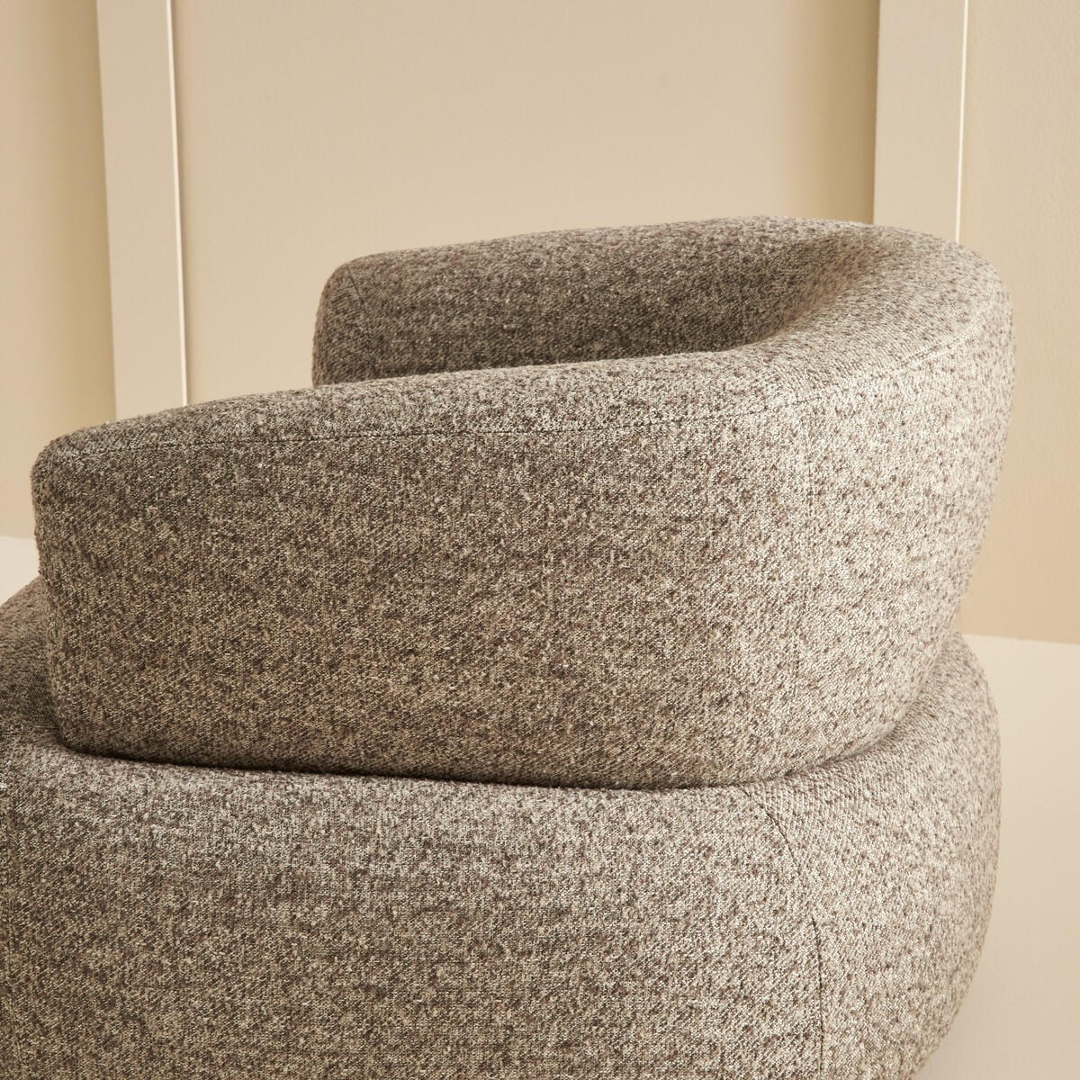 DREHSTUHL aus braunem Stoff - 91/88/67 cm - Braun, Textil (91/67/87cm) - Signature