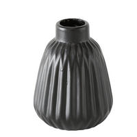 KERAMIKVASE Esko 9/9/12 cm - Schwarz, Keramik (12cm) - Boltze Home