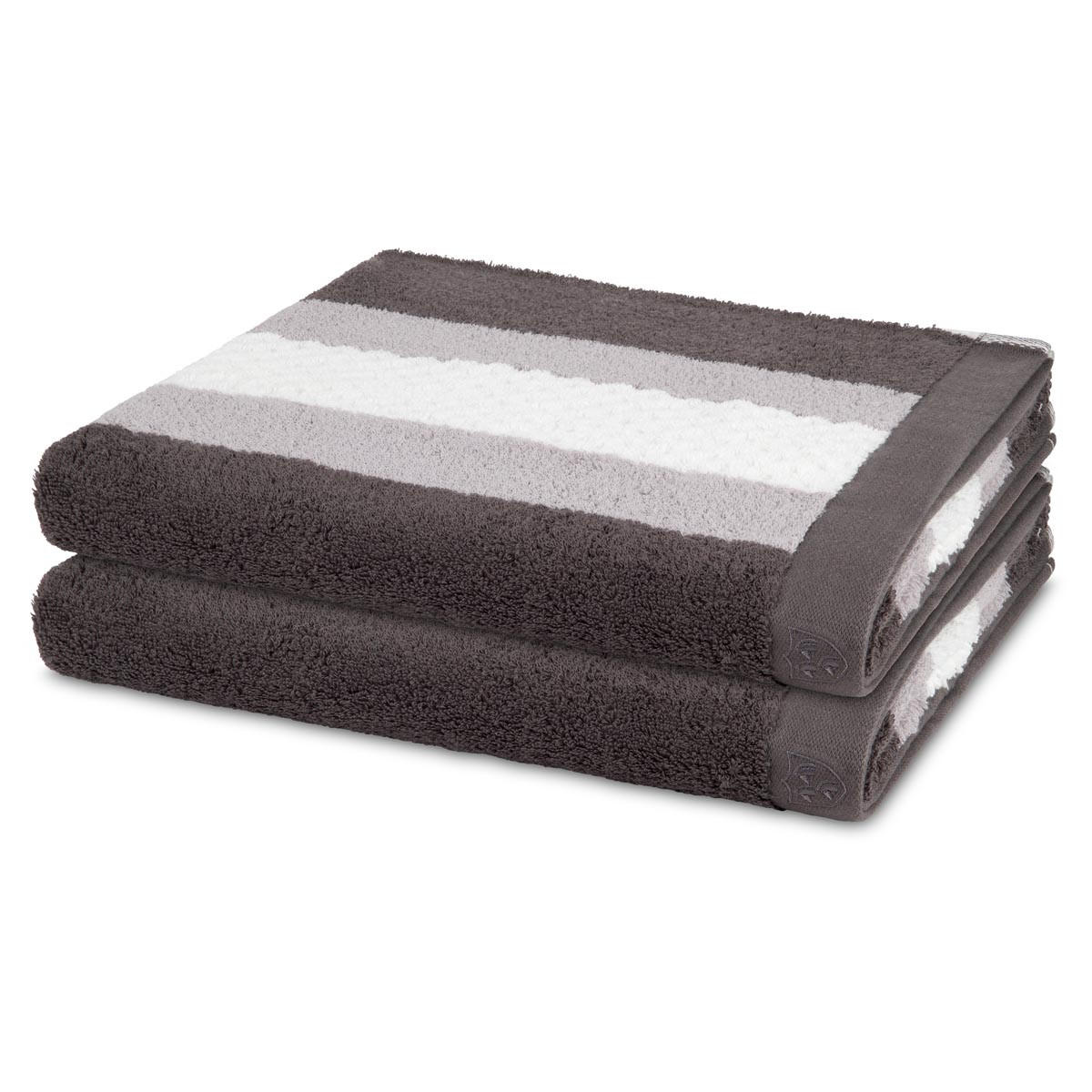 DUSCHTUCH Harmony 2er-Set - Dunkelgrau, Textil (70/140cm) - Ross