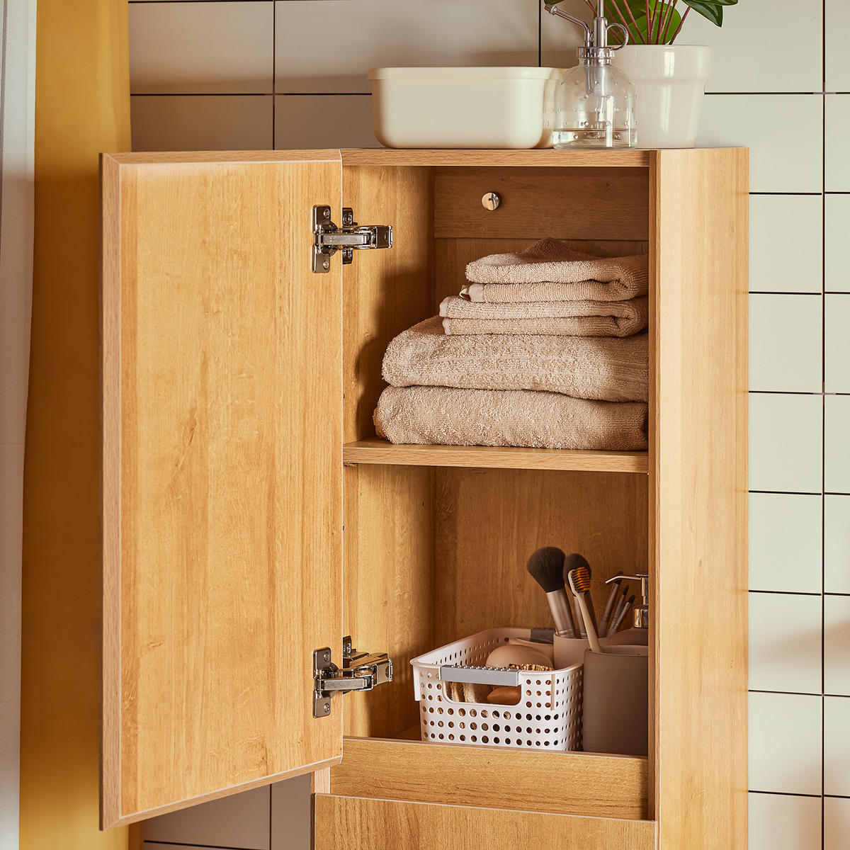 HÄNGESCHRANK Natur - Braun, Holzwerkstoff (35/120/30cm) - SoBuy