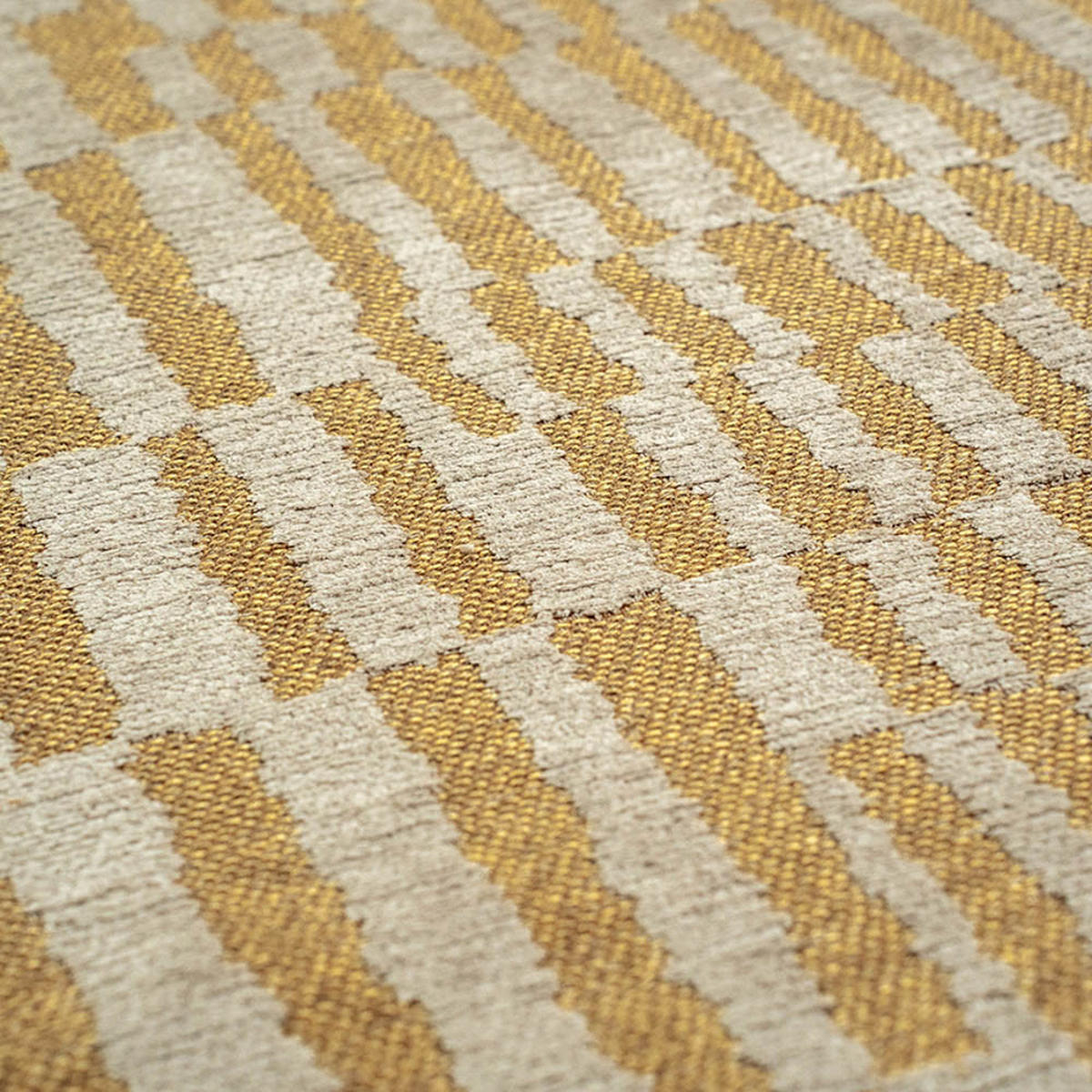 TEPPICH Erg Structures Berber 240/240 cm - Gelb, Kunststoff/Textil (240/240cm) - Louis De Poortere