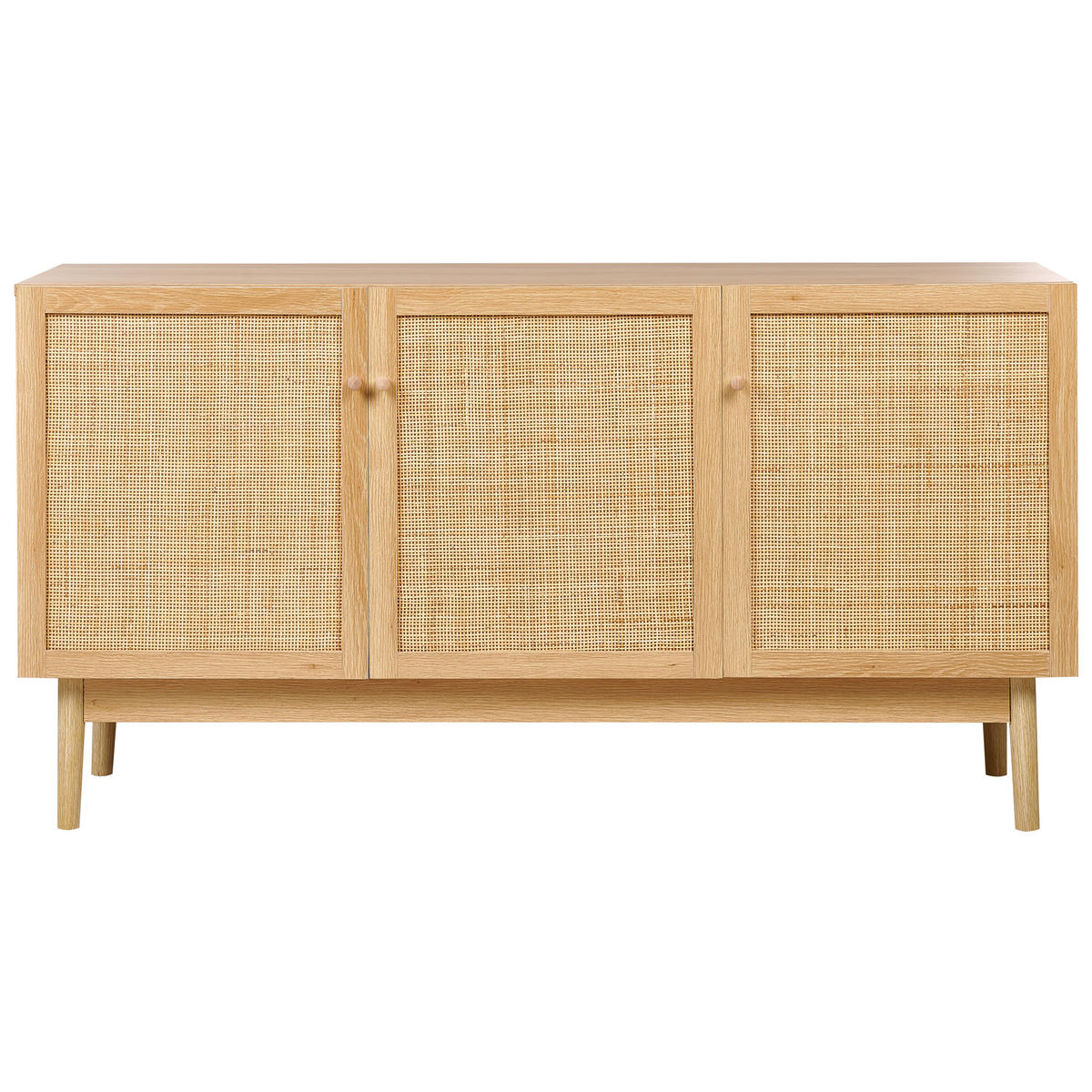 SCHRANK Hellbraun Nivo - Hellbraun, Holzwerkstoff (40/135/70cm) - Beliani