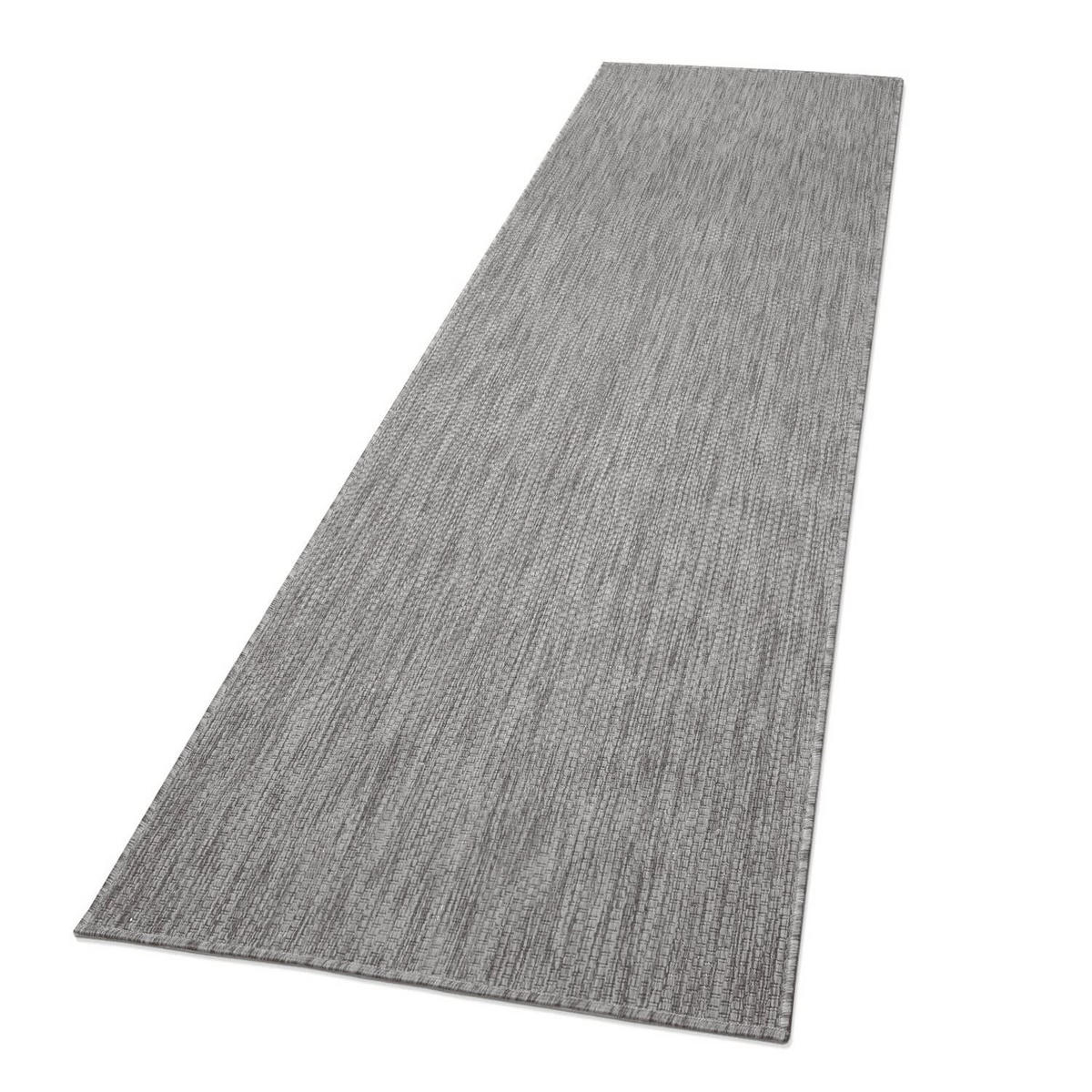 OUTDOORTEPPICH Grau 80 x 250 cm - Grau, Kunststoff (80/250cm) - TT Home