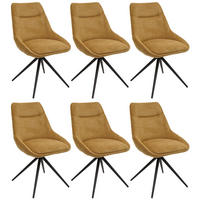 ESSZIMMERSTUHL Gelb 6er-Set - Gelb, Textil (51/86/60cm) - MCW