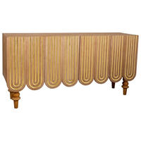 SIDEBOARD aus Holz 160x42x81 cm - Goldfarben, Holz (160/81/42cm) - Wanderlust