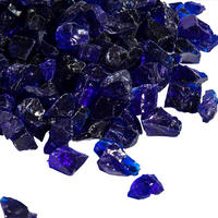 FEUERSTELLENZUBEHÖR Blau 4kg - Blau, Glas (29.8/7.6/7.6cm) - Teamson Home
