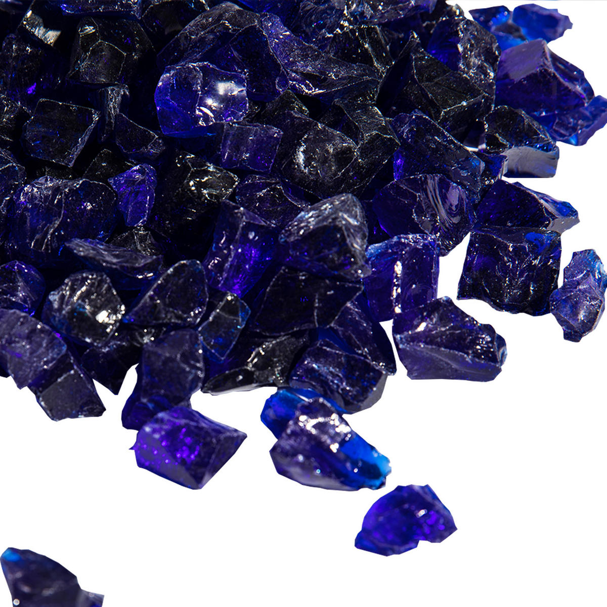 FEUERSTELLENZUBEHÖR Blau 4kg - Blau, Glas (29.8/7.6/7.6cm) - Teamson Home