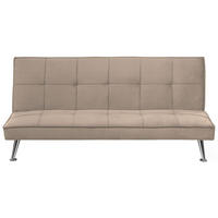 3-SITZER-SCHLAFSOFA Polyester Beige Hasle - Beige, Textil (168/75/88cm) - Beliani