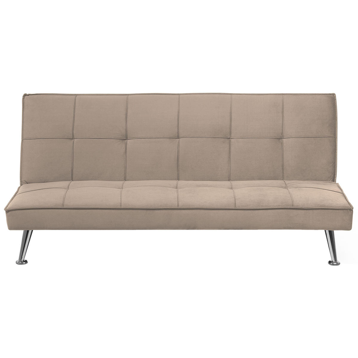 3-SITZER-SCHLAFSOFA Polyester Beige Hasle - Beige, Textil (168/75/88cm) - Beliani