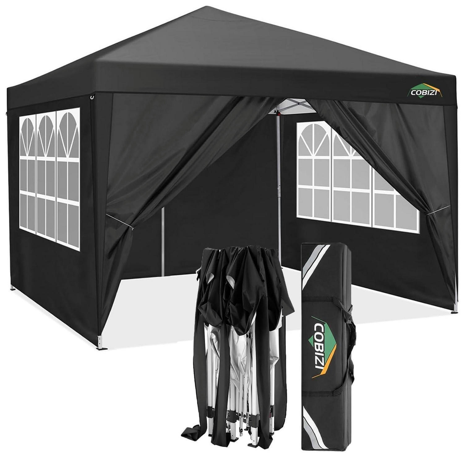 XXXLutz Gartenpavillon Schwarz 300x205x300 cm
