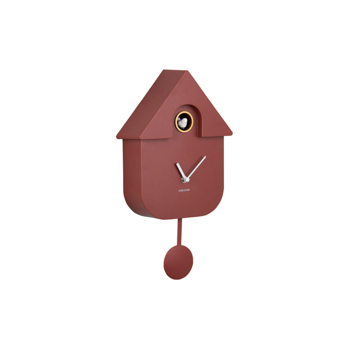 WANDUHR Modern Cuckoo 8.5/21.5/41 cm - Grün, Kunststoff (21.5/41/8.5cm) - Karlsson