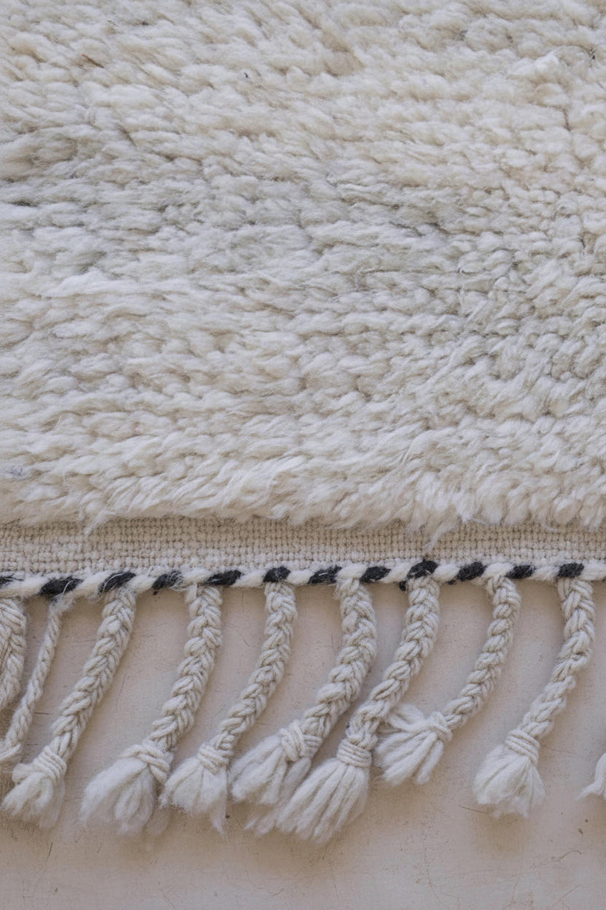 BERBERTEPPICH aus reiner Wolle 141x 240 cm - Weiß, Naturmaterialien (141/240cm) - AFK Living