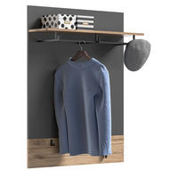 PANEEL MASON (B/H/T: ca. 90/117/25 cm) in Nox Oak Nachbildung/Basalt grau - Eichefarben, Holzwerkstoff (90/117/25cm)