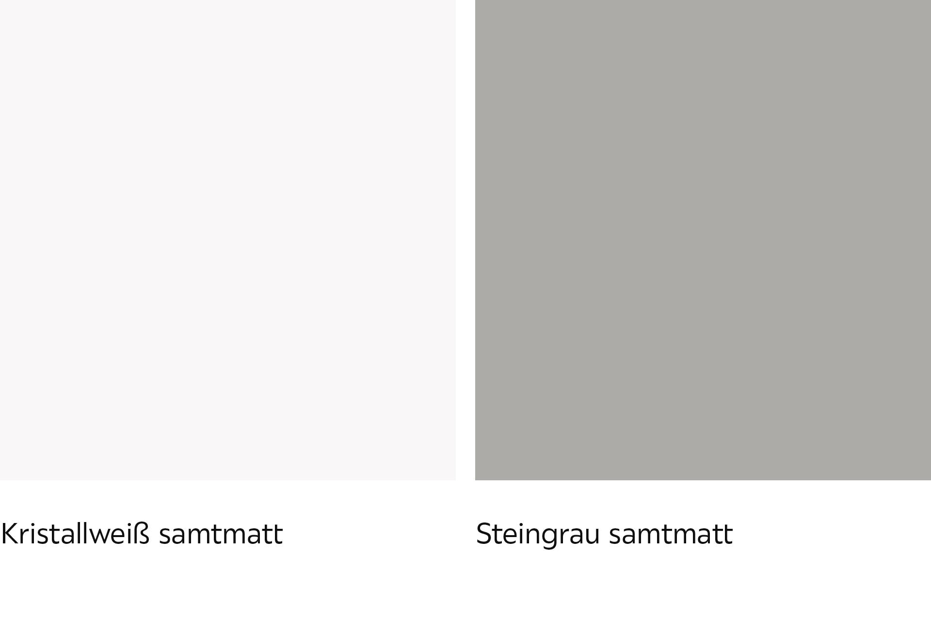 Kristallweiß und Steingrauer Korpus