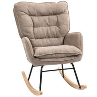 HOUPACÍ křeslo 71/98,5/97 cm, polyester, s ergonomickou opěrkou zad a měkkým čalouněním, Hnědá - hnědá, textil (98.5/97/71cm) - Redom