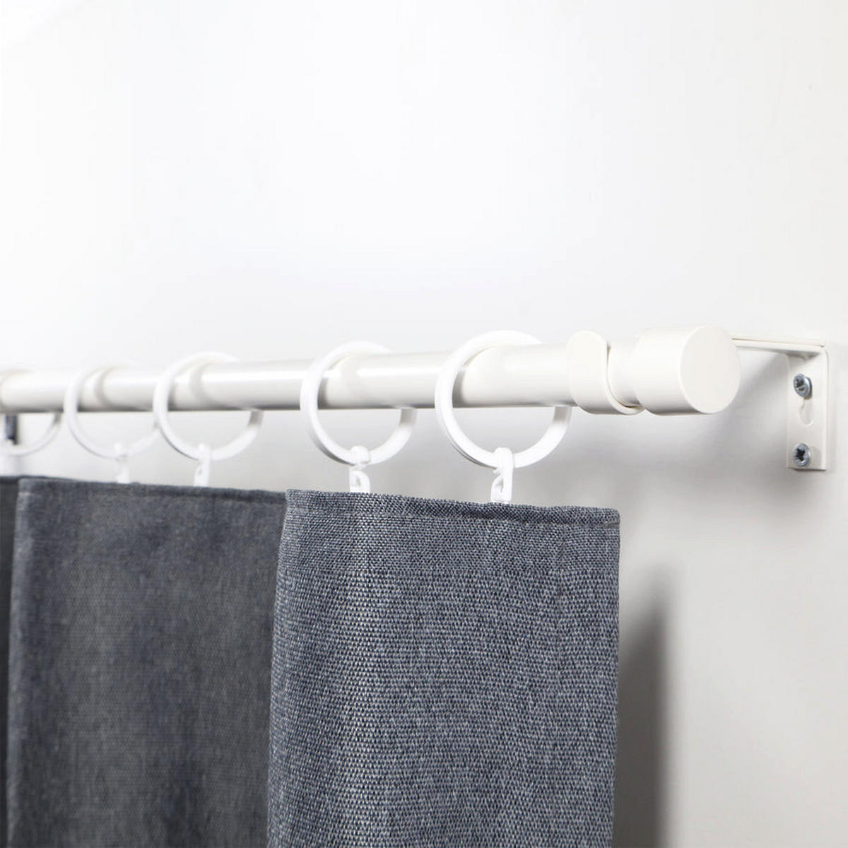 GARDINENSTANGE ausziehbar 160-310cm 1-Lauf Flexa - Weiß, Metall (160cm) - Deco-Raum