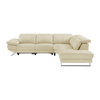 RELAXSOFA - 6 Personen - Leder - Beige - Beige, Leder (299/76/239cm) - Vente-Unique