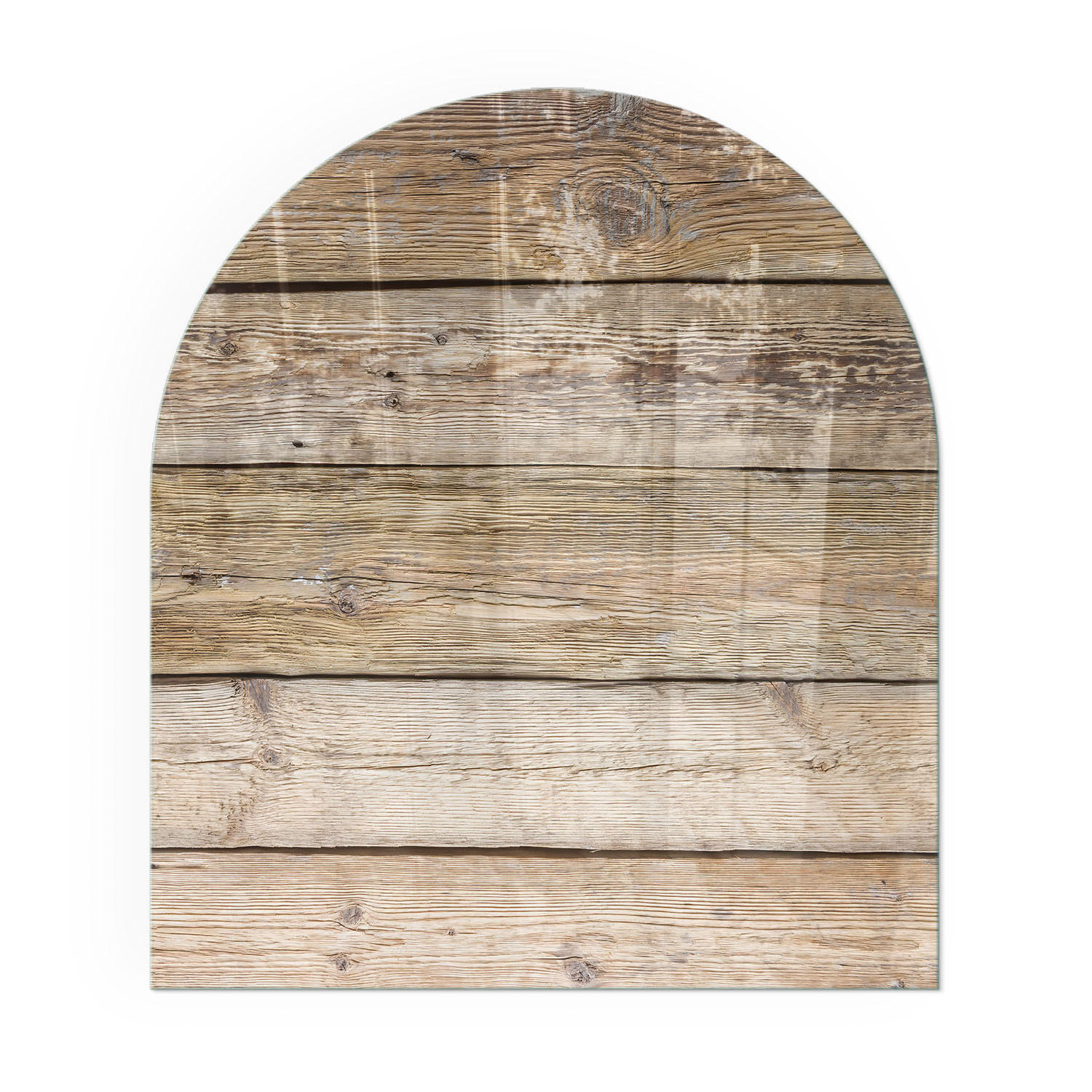 GLASPLATTE für Kamin 80x70 cm - Beige, Glas (80/70/0.4cm) - TULUP