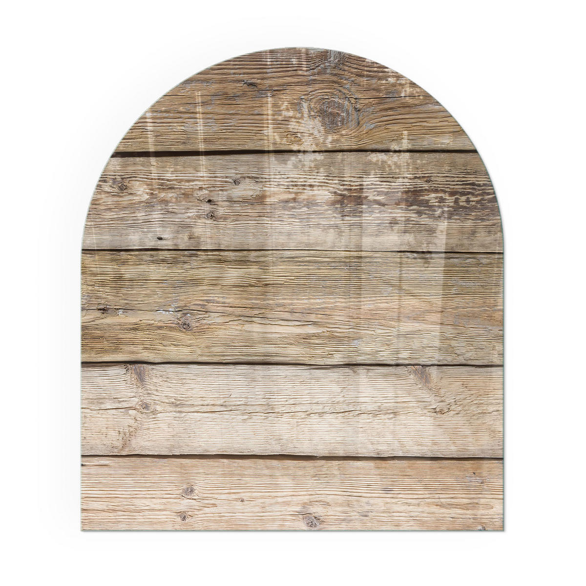 GLASPLATTE für Kamin 80x70 cm - Beige, Glas (80/70/0.4cm) - TULUP