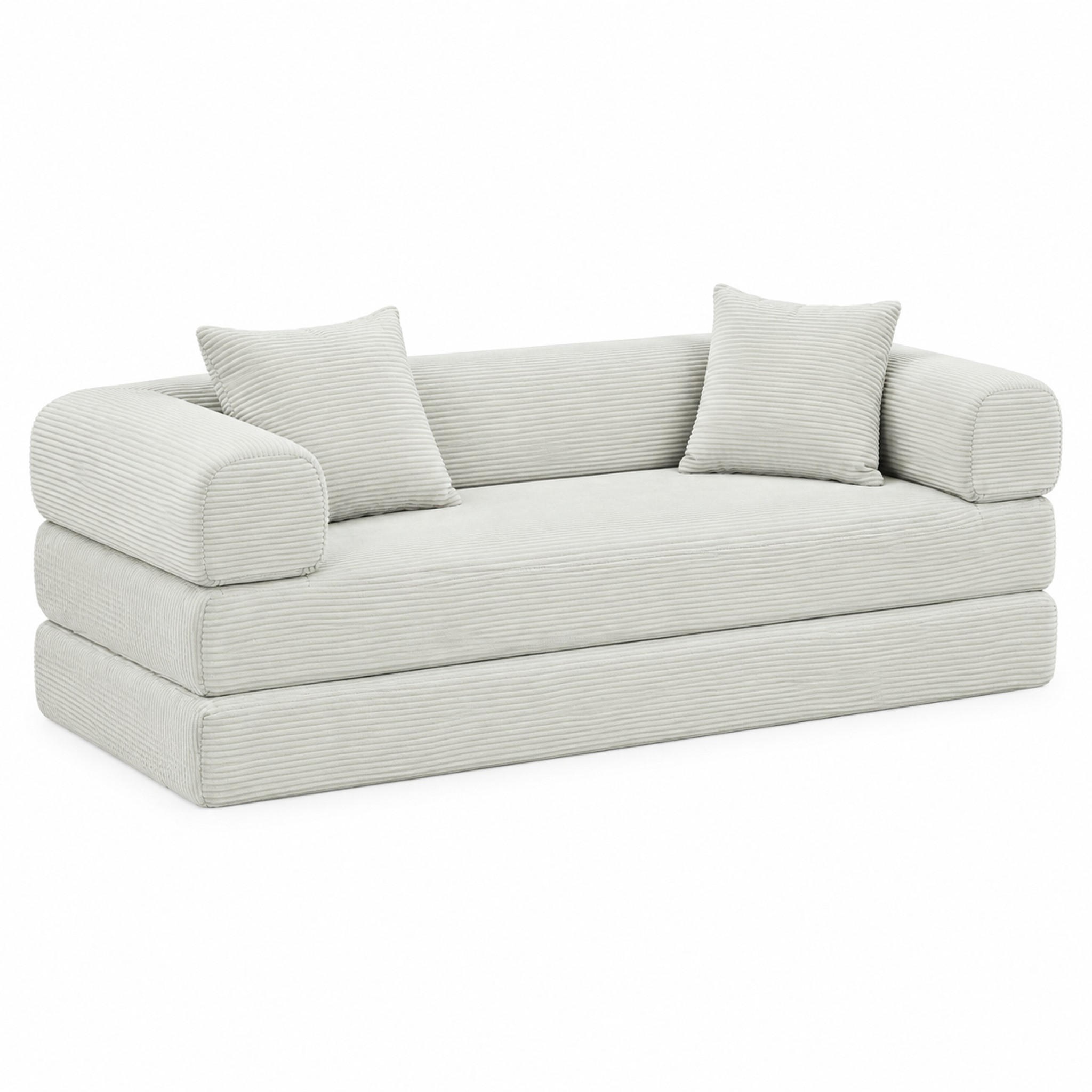 SCHLAFSOFA modular Beige - Beige, Kunststoff (89/59/195cm) - Meubliv