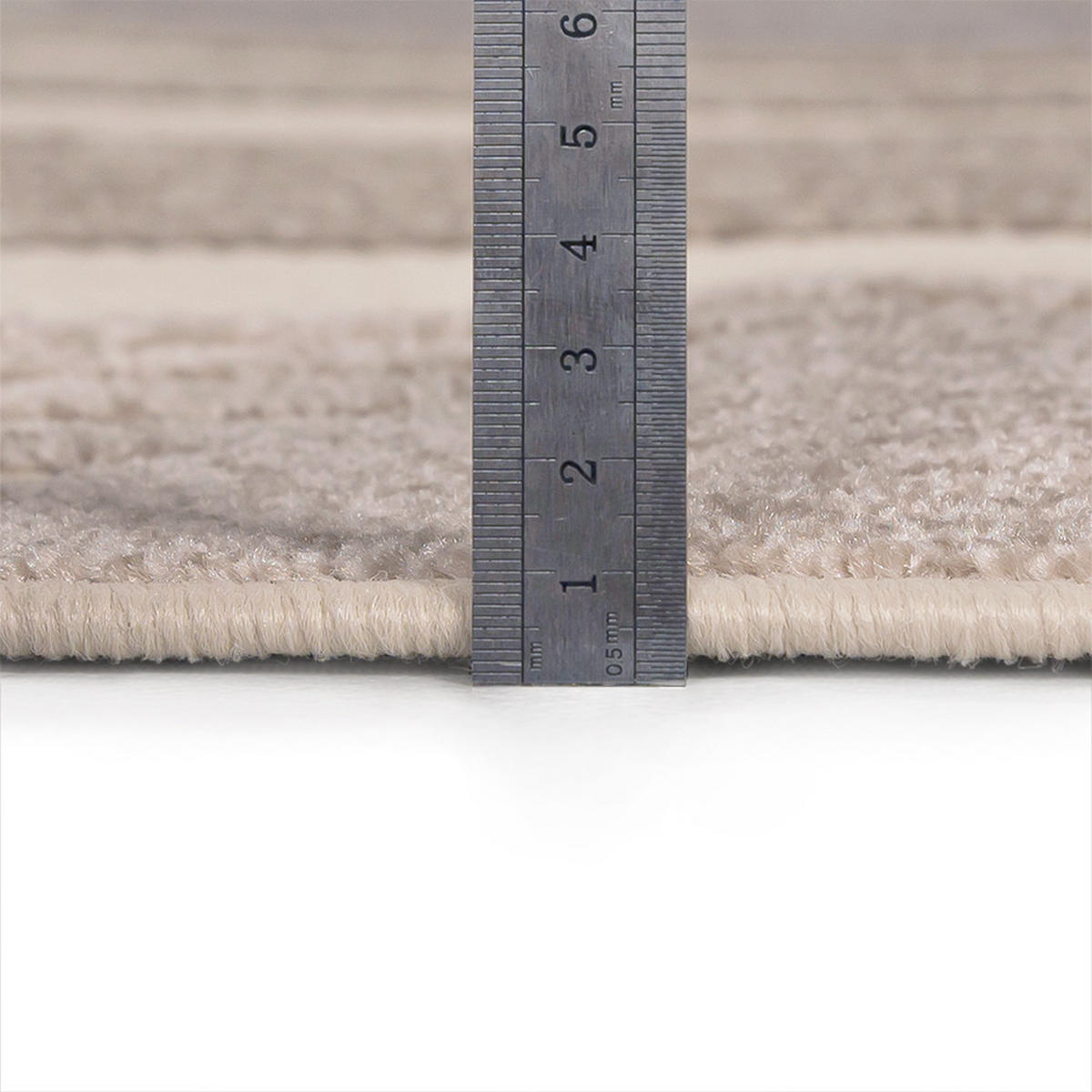 TEPPICH In-& Outdoor Fano Sole Mazovia 120x170cm Braun Creme Geometrisch Kurzflor - Grau, Textil (120/170cm) - Mazovia